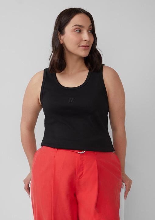 Immagine prodotto S.Oliver T-Shirt Ripp-Top im Slim Fit mit Stickerei (52)