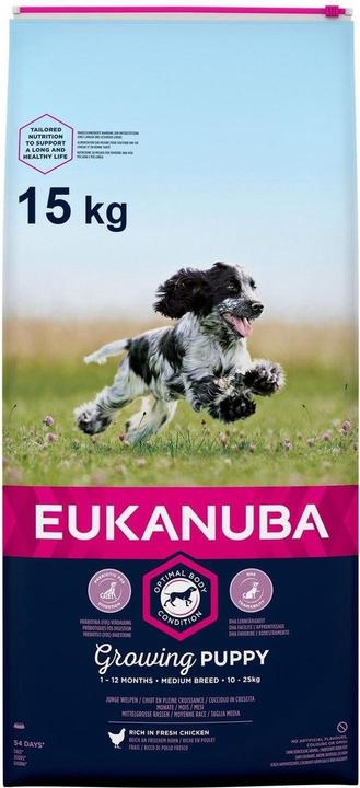 Produktbild Eukanuba Puppy Medium Breed Huhn (Junior, 1 Stk., 15000 g)
