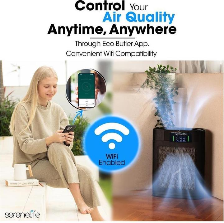 Image du produit SereneLife Purificateur d'Air avec Filtre HEPA pour la Maison (100 m²)