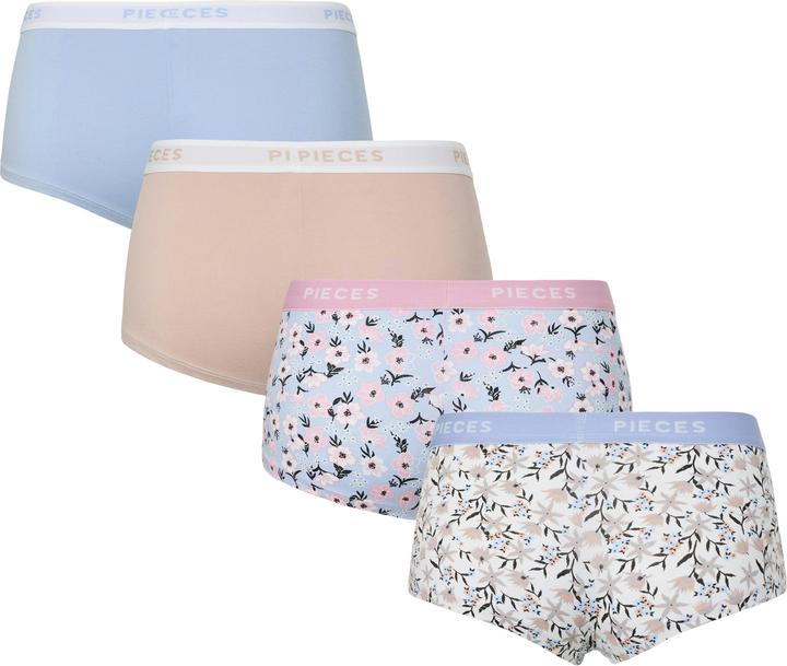 Immagine prodotto Pieces PCLOGO 4er-Pack Boxershorts (XS, confezione da 4)