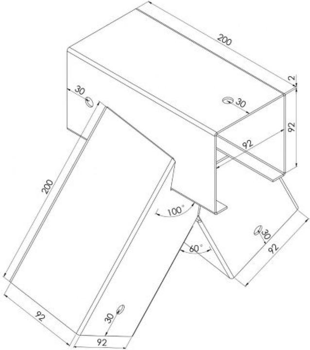 Actual product image Relaxdays swing bracket