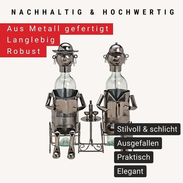 Produktbild Woma Weinflaschenhalter Deko-Figur Set (Weinflaschenhalter)