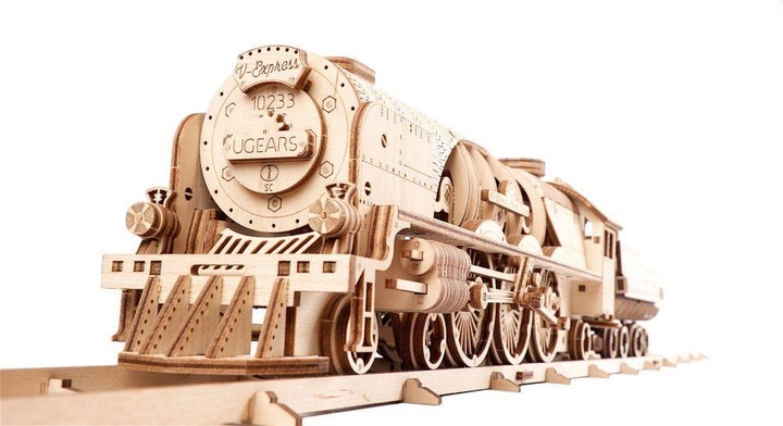 Image du produit Ugears Locomotive V-Express avec wagon