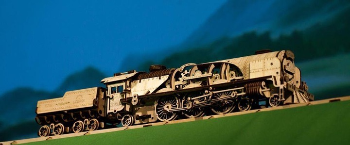 Image du produit Ugears Locomotive V-Express avec wagon