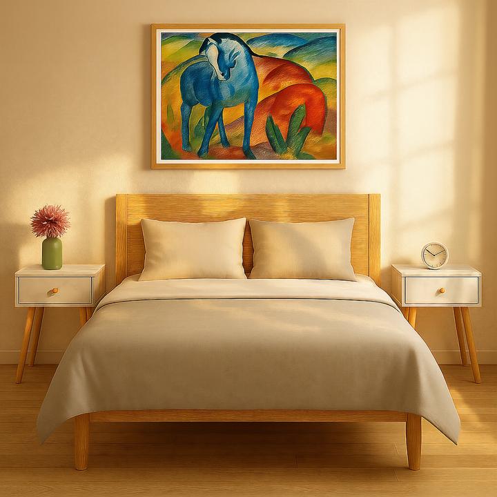 Actual product image Relaxdays Nachttisch Marmoroptik & Holzbeine (55 x 40 x 32 cm)
