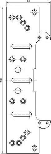 Actual product image Simonswerk TECTUS fixing plates for lining frames