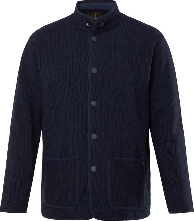 Produktbild JP1880 JP 1880 Stricksakko, FLEXNAMIC®, Stehkragen, Druckknöpfe (5XL)