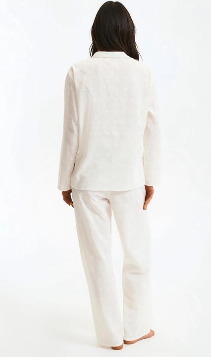 Produktbild La Redoute Collections Bestickter Pyjama aus Baumwolle (M)