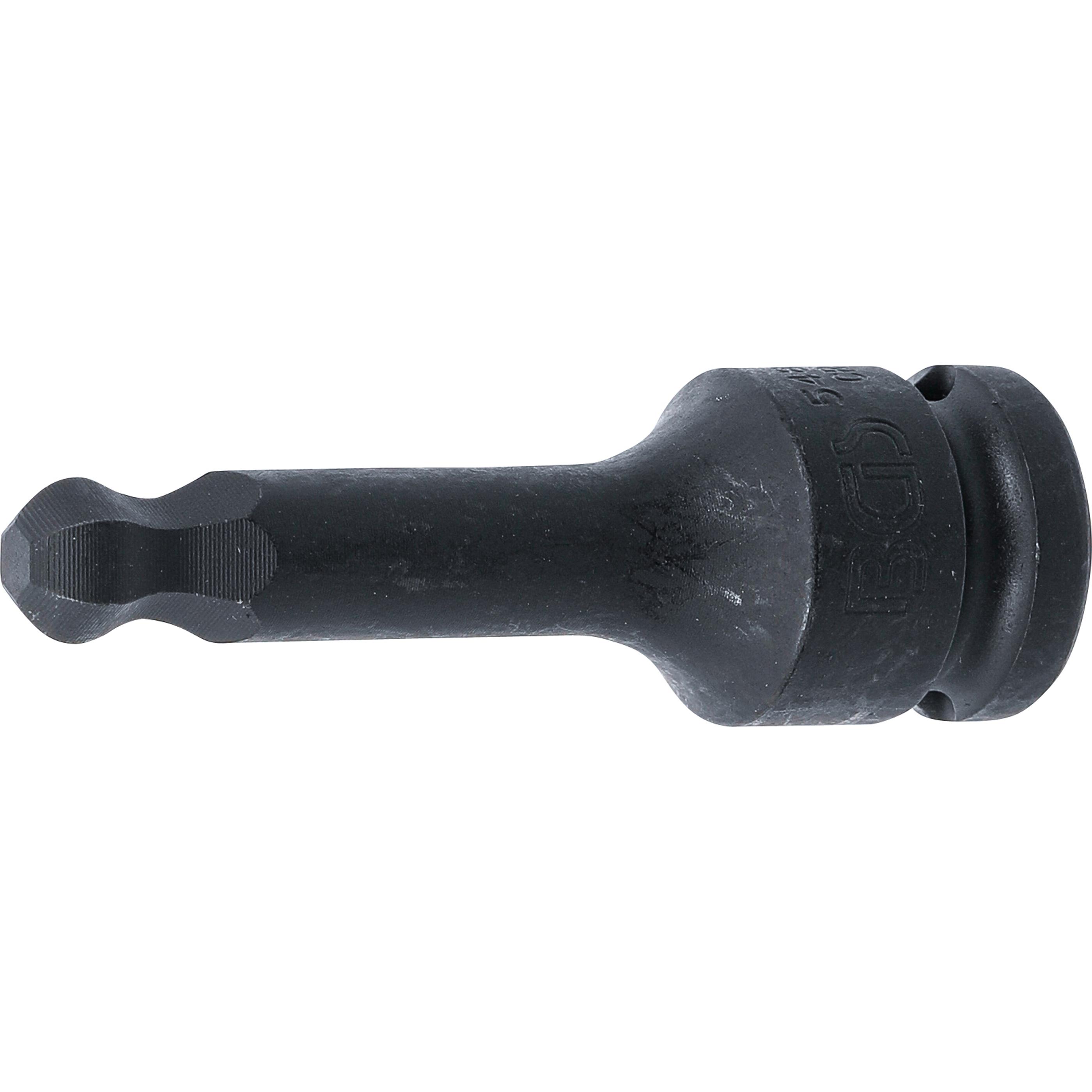 BGS, Bits, Kraft-Bit-Einsatz Länge 75 mm Antrieb Innenvierkant 12,5 mm (1/2") Innensechskant mit Kugel... (12,5 mm)