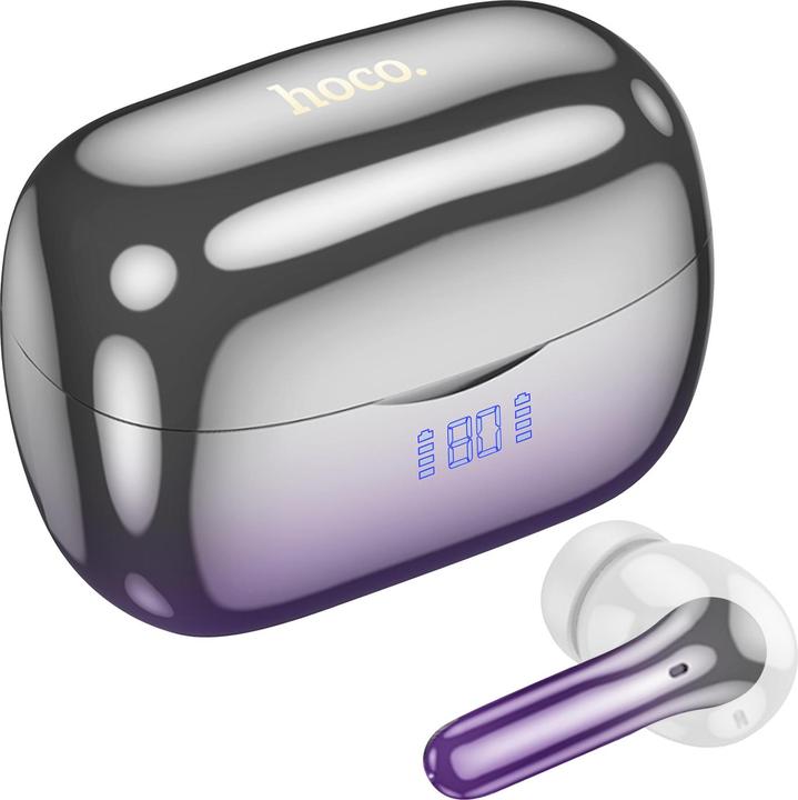 Actual product image Hoco Bluetooth headphones chrome effect (ANC, 7 h, Cable)