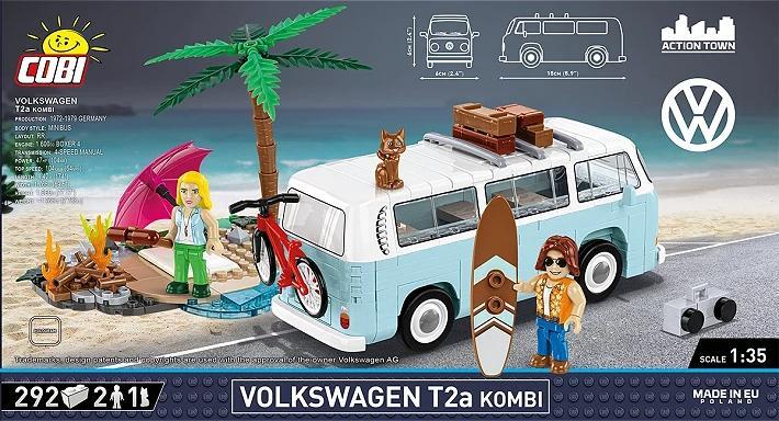 Actual product image Cobi VOLKSWAGEN T2A KOMBI SCALE 1:35 302 PCS / 2 FIG / CAT