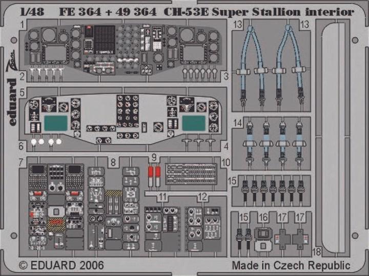 Actual product image Eduard CH-53E Super Stallion interior for Academy/MRC kit