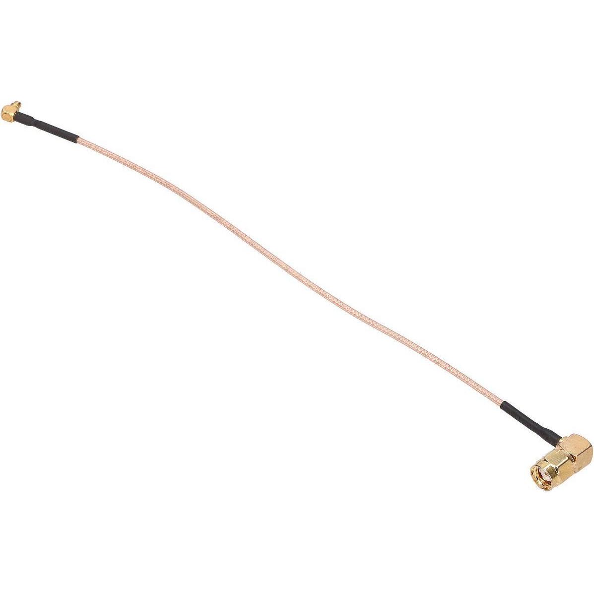 Extralink Coda di cavallo Mmcx-Rpsma 20 cm staffa curva, Cavo antenna
