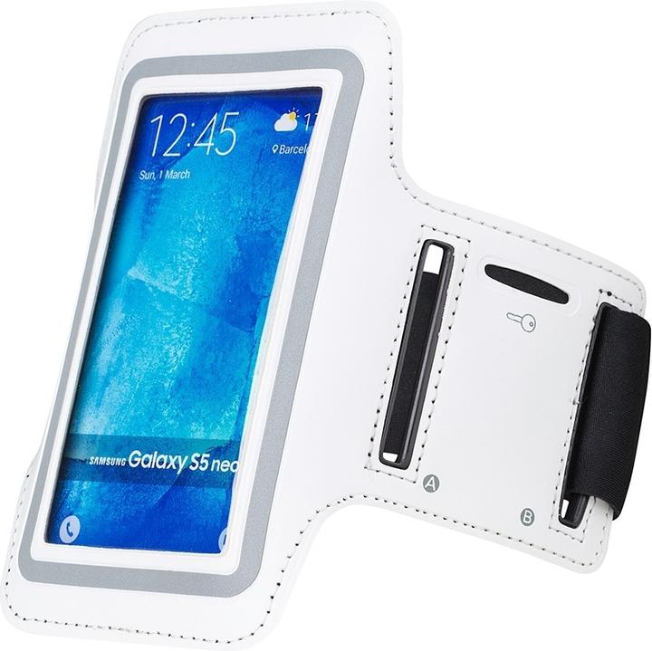 Wave Brassard pour smartphone taille S, blanc (Samsung Galaxy S4, Samsung Galaxy Nexus, Nokia Lumia 920, Samsung Galaxy S III, Apple iPhone 5, Nokia Lumia 900)