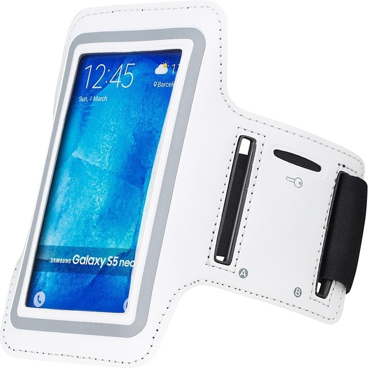 Image du produit Wave Brassard pour smartphone taille S, blanc (Samsung Galaxy S4, Samsung Galaxy Nexus, Nokia Lumia 920, Samsung Galaxy S III, Apple iPhone 5, Nokia Lumia 900)