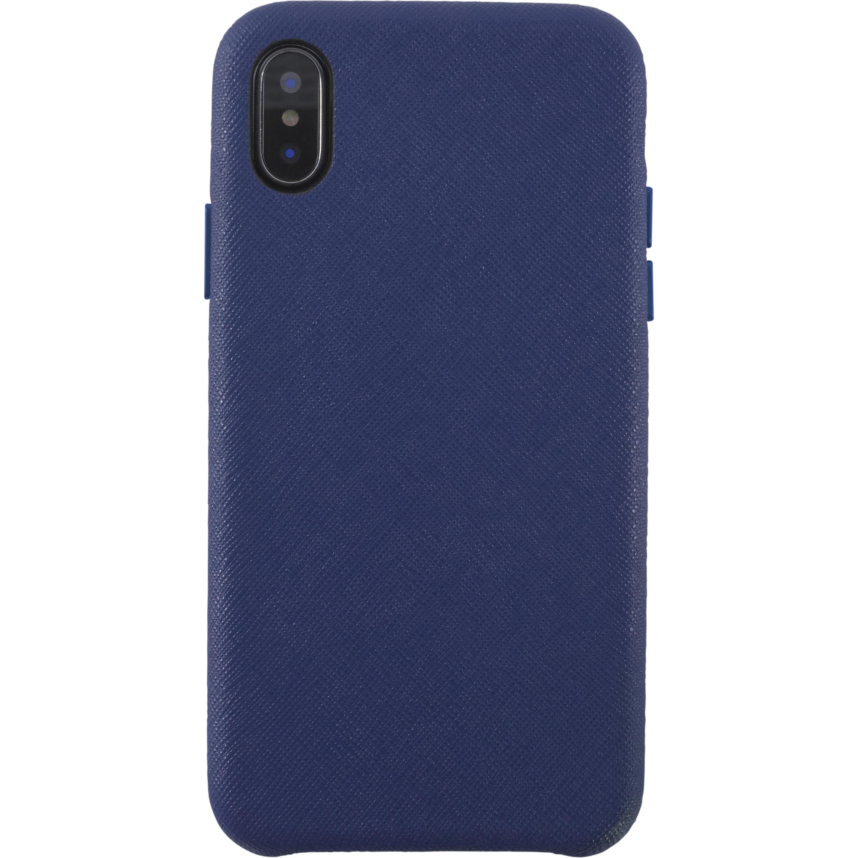 KMP Vegan Leather (Apple iPhone XS), Smartphone Hülle, Blau