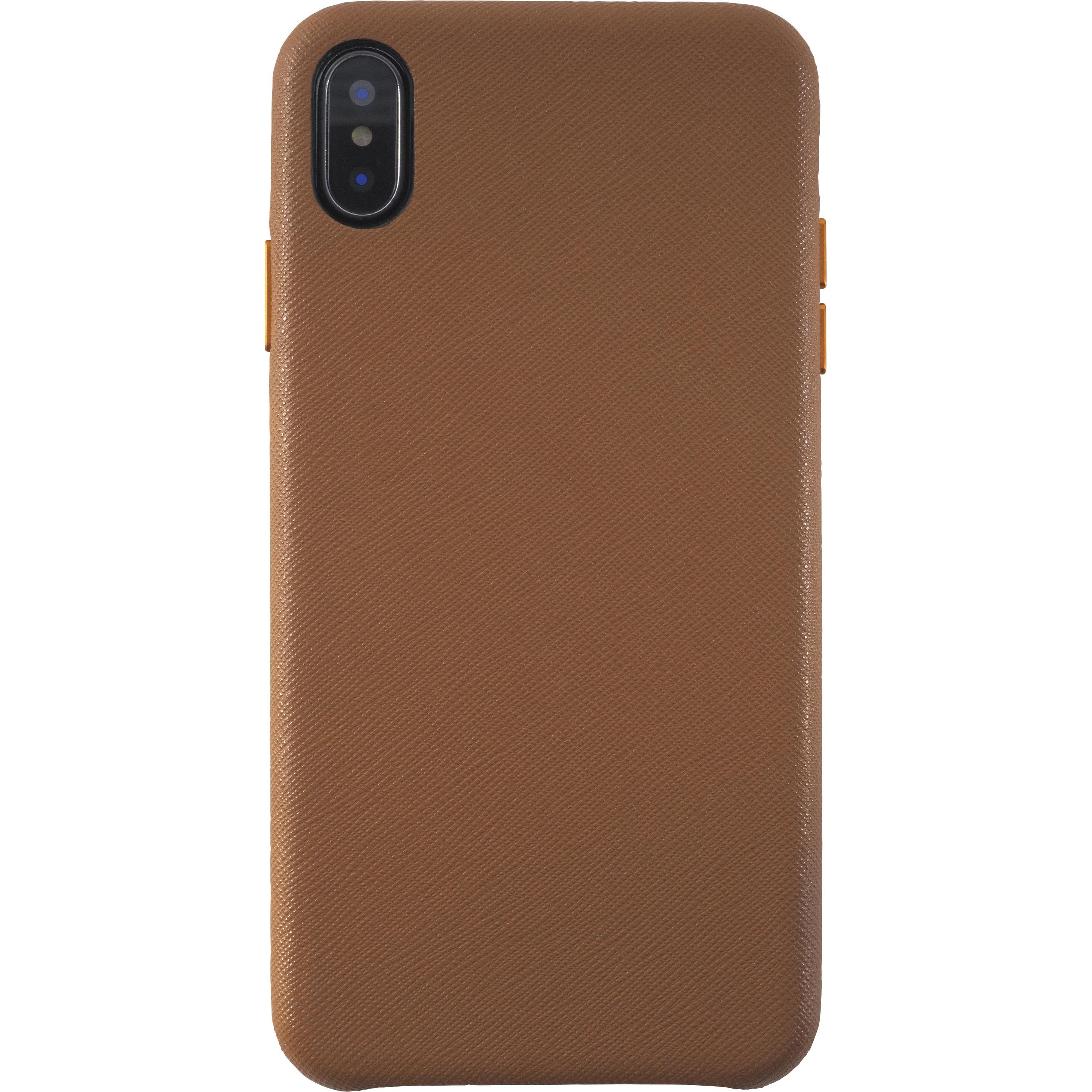 KMP Vegan Leather (Apple iPhone XS), Smartphone Hülle, Braun