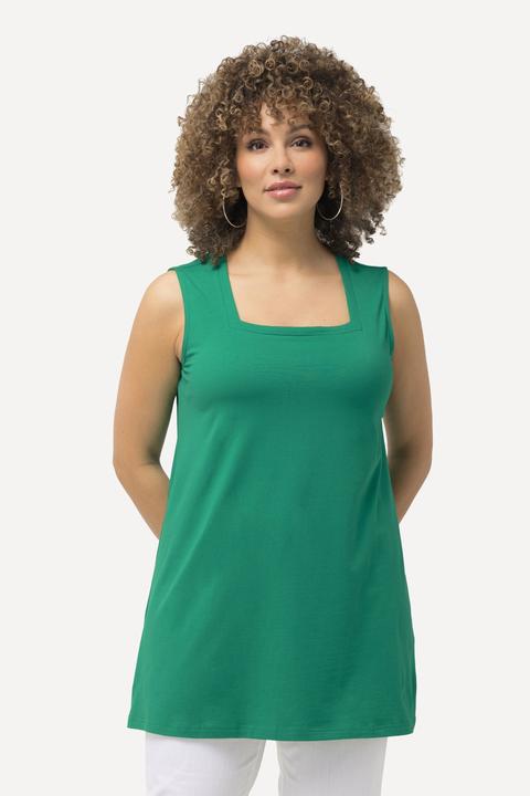 Produktbild Ulla Popken Longtop, Classic Fit, Carré-Ausschnitt, ärmellos (62)