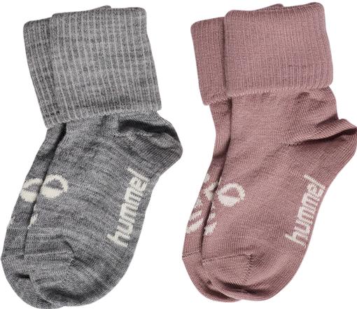 Actual product image hummel hmlMINI WOOL 2-PACK SOCKS (pack of 2, 21 - 23)