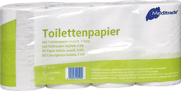 Actual product image Meditrade Toilet paper 2-ply 8 rolls (8 pcs.)