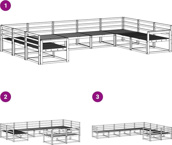 Produktbild vidaXL Outdoor-Sofagarnitur