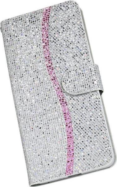 Immagine prodotto MU Style Copertina in pelle glitterata con strisce (Apple iPhone 7, Apple iPhone 8, Apple iPhone SE (seconda generazione), Apple iPhone SE (terza generazione))