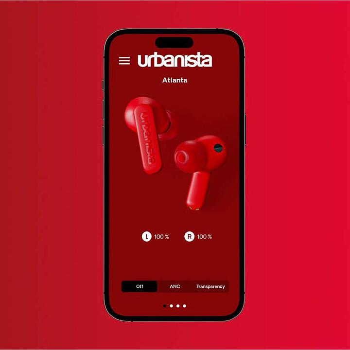 Produktbild Urbanista Atlanta Scarlet Red (34 h, Kabellos)