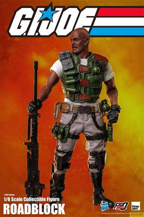 Actual product image ThreeZero G.I. Joe figurine FigZero 1/6 Roadblock 30 cm