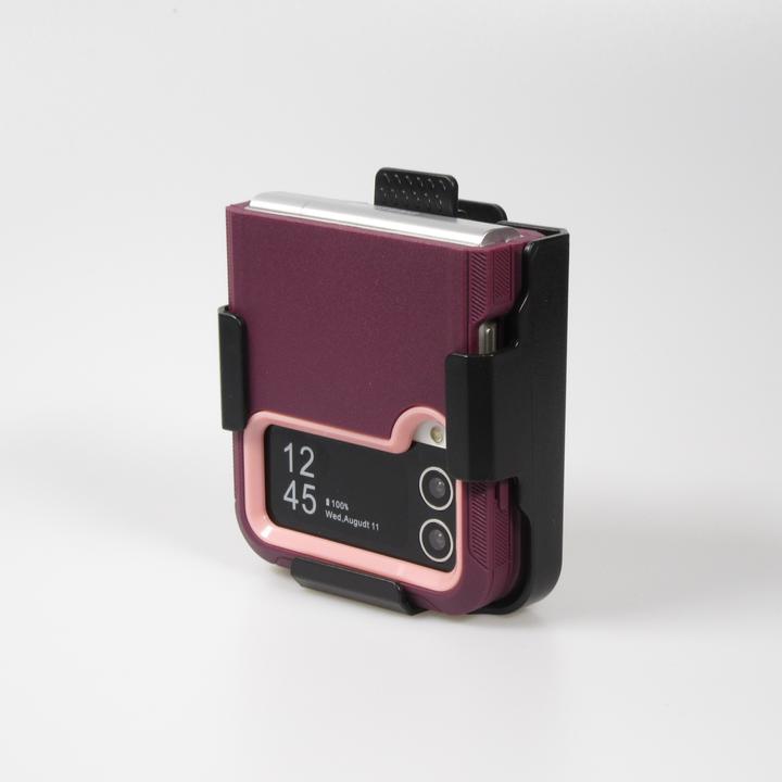 Produktbild PhoneLook Hülle Optimum-protect verstärktes Silikon mit Gürtelhalterung t (Samsung Galaxy Z Flip4)