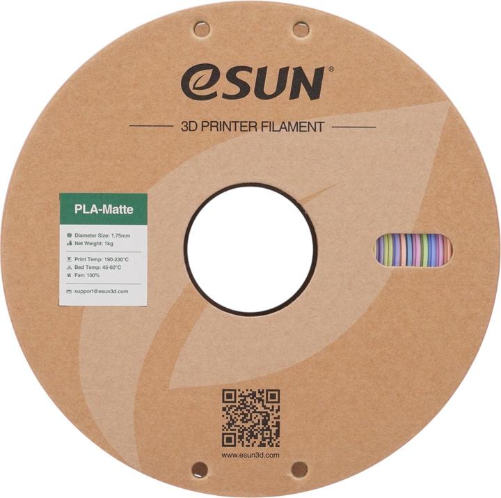 Image du produit eSUN ePLA-Matte Rainbow Macaron Filament 1.75mm 1Kg (PLA, 1.75 mm, 1000 g, Multicolore)