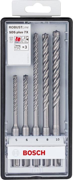 Produktbild Bosch Professional Zubehör Hammerbohrer-Set (5 mm, 6 mm, 8 mm, 10 mm)