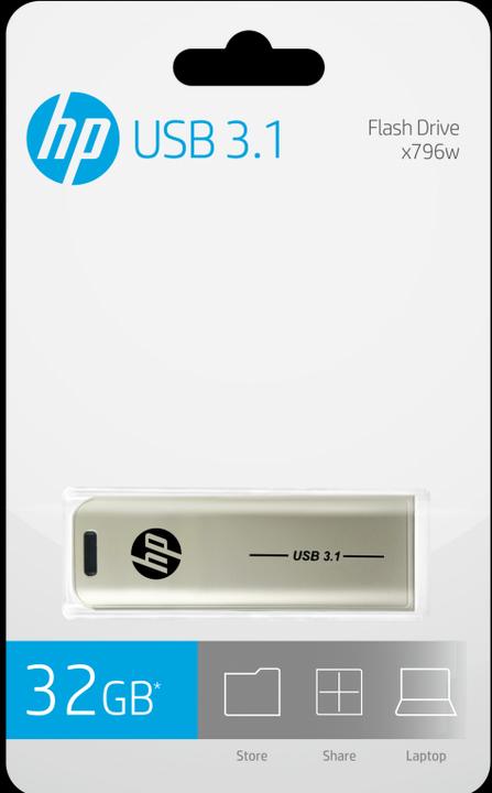 Actual product image HP x796w USB 3.1 32GB (32 GB, USB 3.1, USB-A)