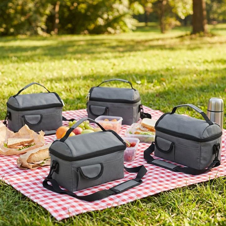 Comfort Aid 4er-Set Faltbare Mini-Kühltasche wasserdicht und auslaufsicher, 6 l (6 l)