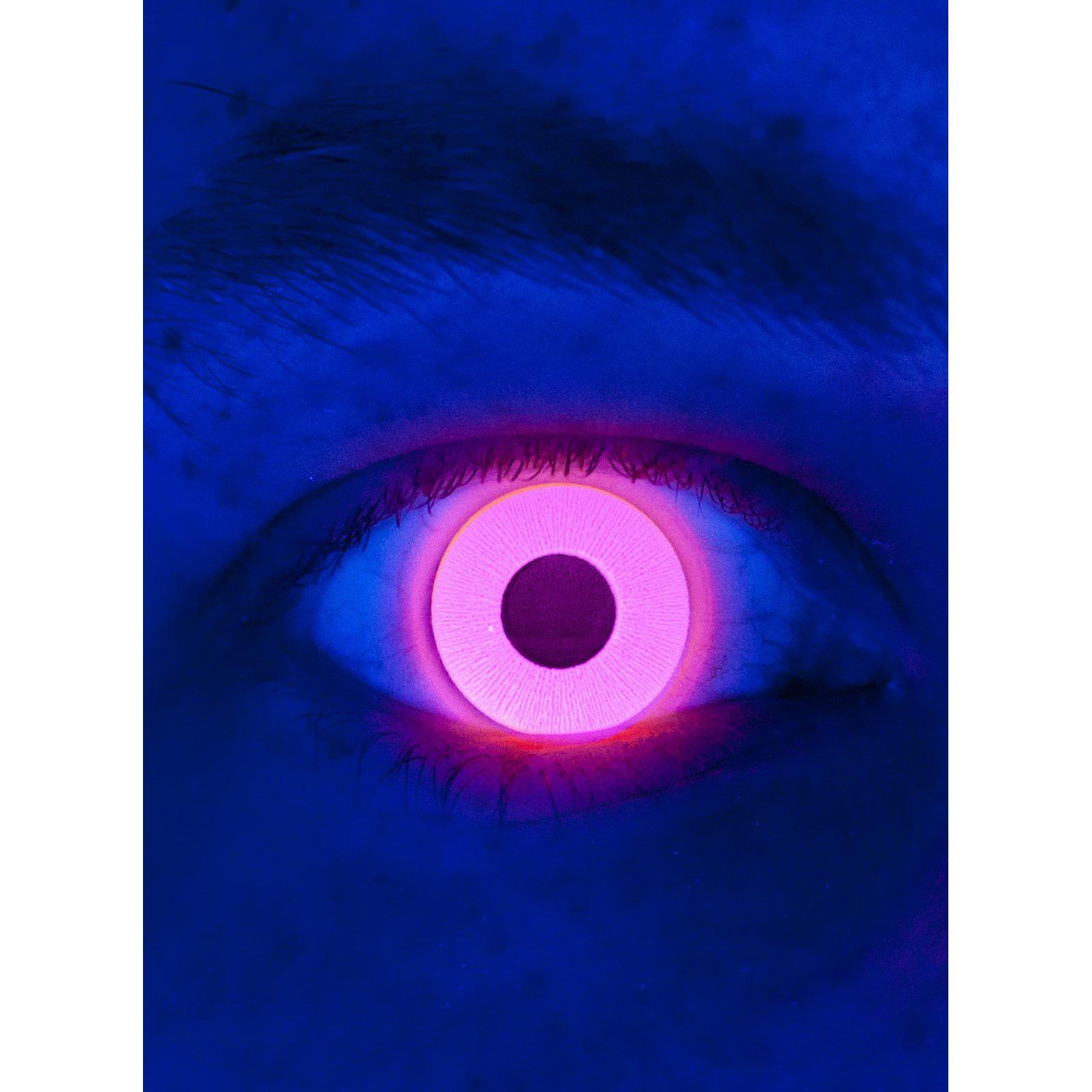 Metamorph, Farbige Linsen, Rote UV Teufel Jahreslinsen Faschings Kontaktlinsen (Gelb)