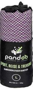 Pandoo Bamboe handdoek, M - 130 x 80cm, paars (130 x 80 cm)