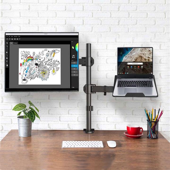 Actual product image Nedis Desk Monitor Holder | Notebook | 1 Screen(s) | 15 - 32 " | 75x75 / 100x100 | Int (Table, 32")
