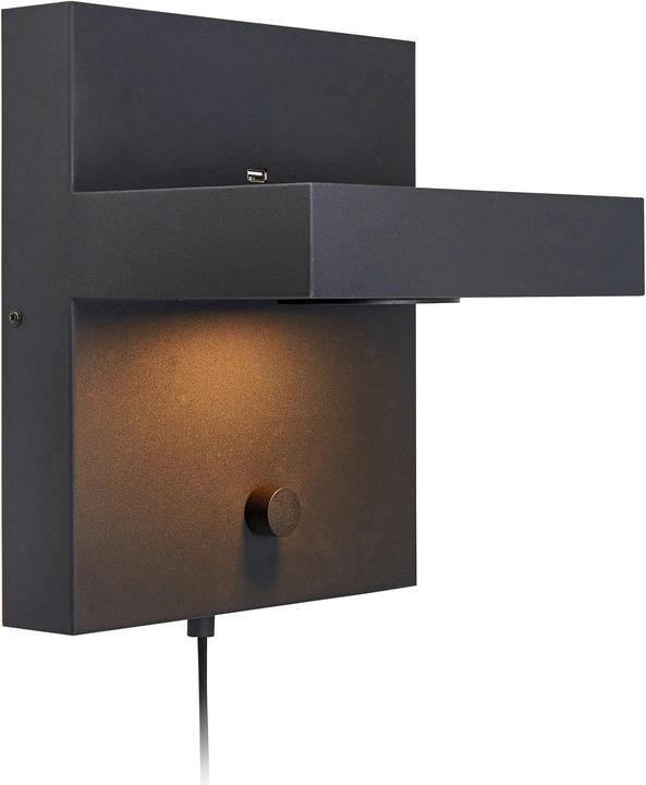Markslöjd MARKSLOJD Kubik lampada da parete nera (525 lm)