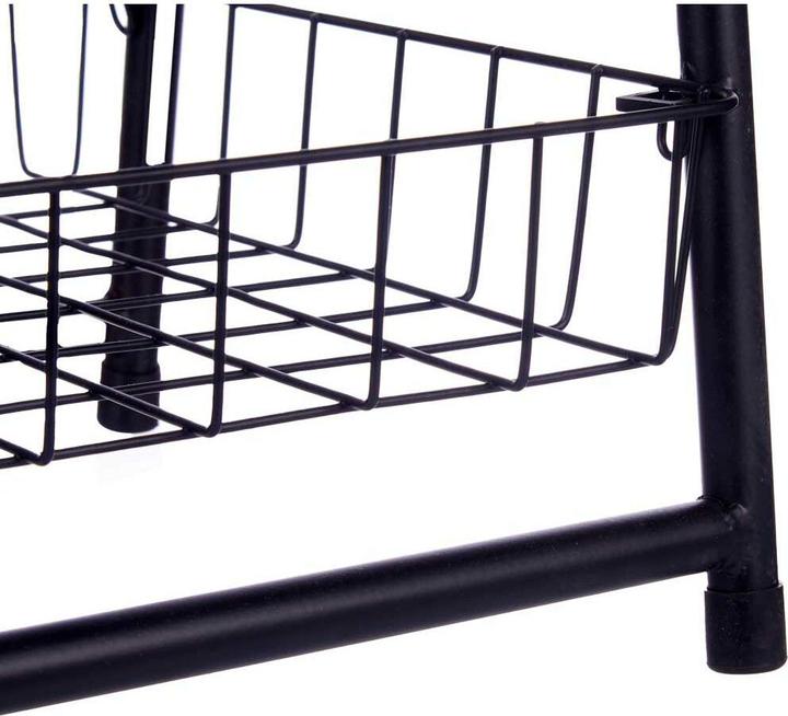 Produktbild Kinvara schwarzes Metalltreppenregal 3 Etagen