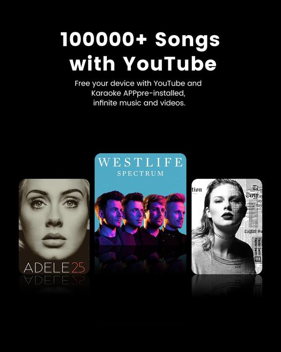 Image du produit Ikarao Break X2 Karaoke-Maschine mit Touchscreen & kabellosen Mikrofonen (Actif)