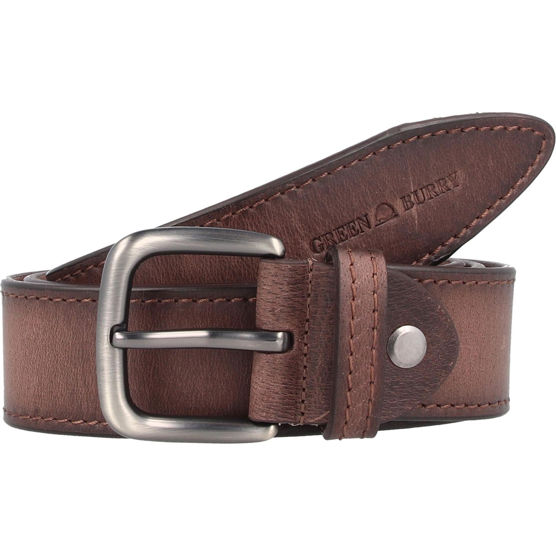 Greenburry, Herren, Gürtel, Gürtel Leder, Braun, (125)