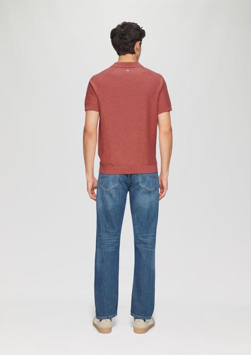 Image du produit S.Oliver Strickpullover Gestricktes Poloshirt mit Flammgarnstruktur (XXL)