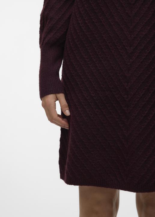 Actual product image Vero Moda VMANJASTINNA LS BOATNECK DRESS GA EXC Knitted Dress (XS)