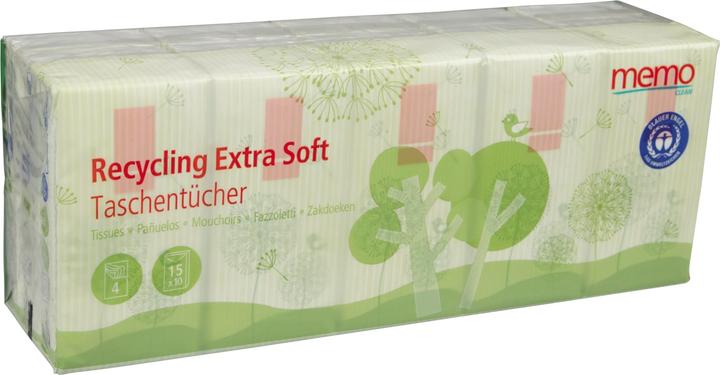 Memo Paris Mouchoirs recyclés Extra Soft H1055 4pcs. 15x10p.