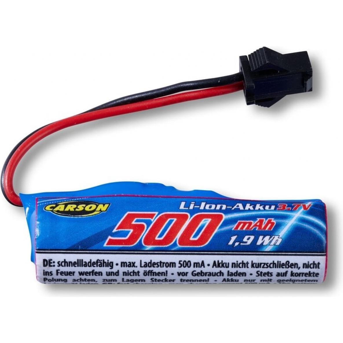 Carson 3,7V/500mAh LiIon Akku JST Nano City (3.70 V, 500 mAh)