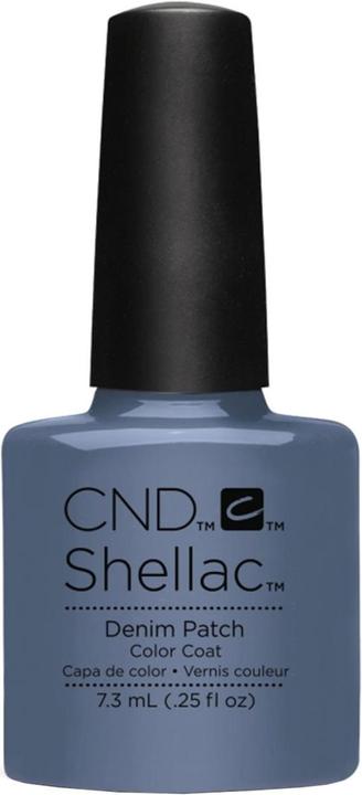 CND Shellac - Color Coat Denim Patch (Blau, Grau, UV-Gel Lack)