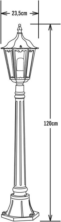Image du produit Konstsmide Lampadaire d'extérieur à économie d'énergie (E27, IP43)