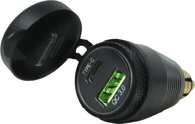 Produktbild Chaft DIN QC3.0 USB + USB Type C