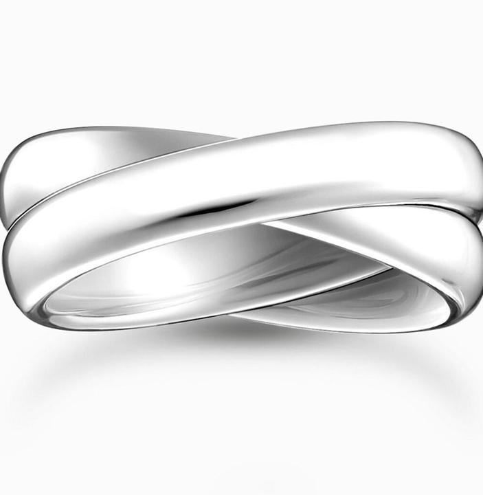 Produktbild Thomas Sabo Ring Duo schmal Silber (64, 925 Silber)
