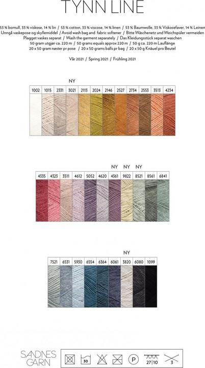 Actual product image Sandnes Garn Tynn Line 50g (220 m)
