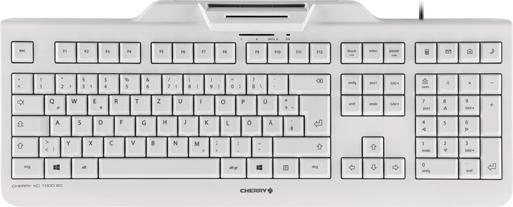 Actual product image CHERRY KC1000 SC Smartcard Light Grey EN (DE, Cable)